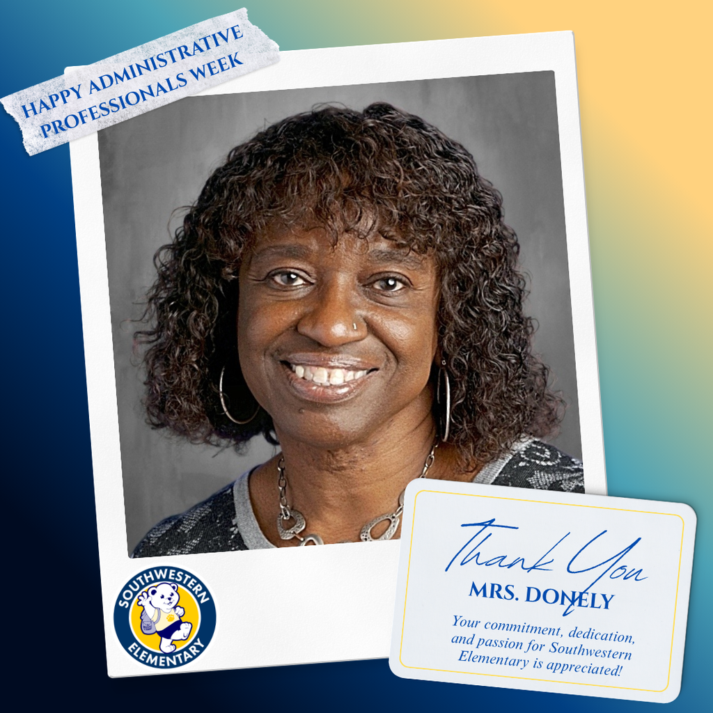 Happy Administrative Professionals Day! thank you  Mrs. donely