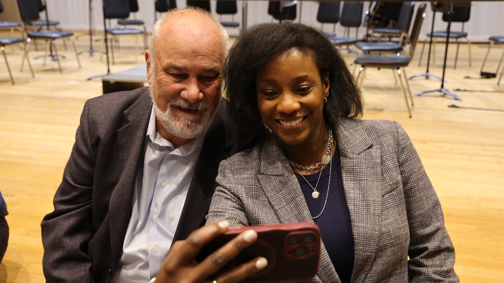 admin and community members celebrate JMS 25 yrs