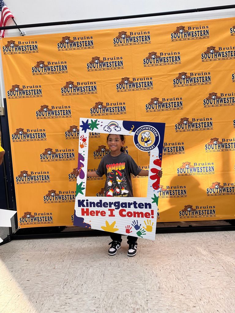 students and families at kindergarten kick off