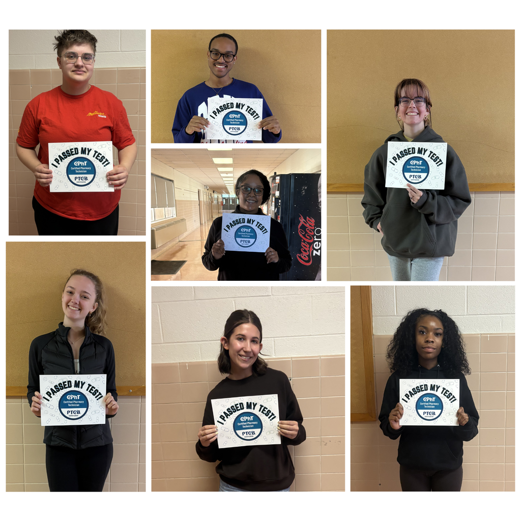 Pharmacy tech students passed their PTCB test!