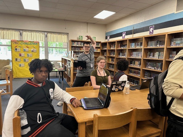 A group of students participating in an SOL review session