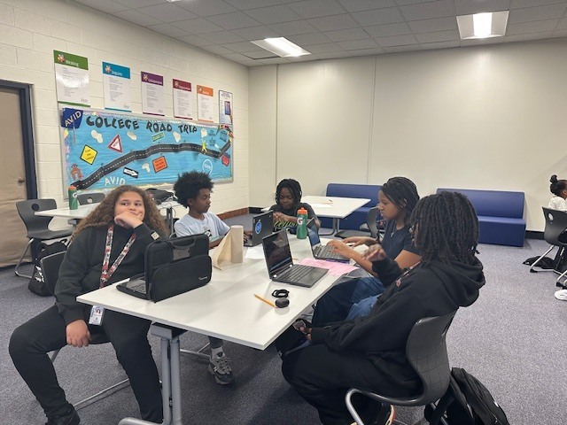 A group of students participating in an SOL review session