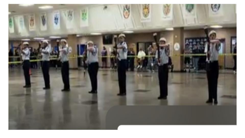 ROTC students  participating in State Competition
