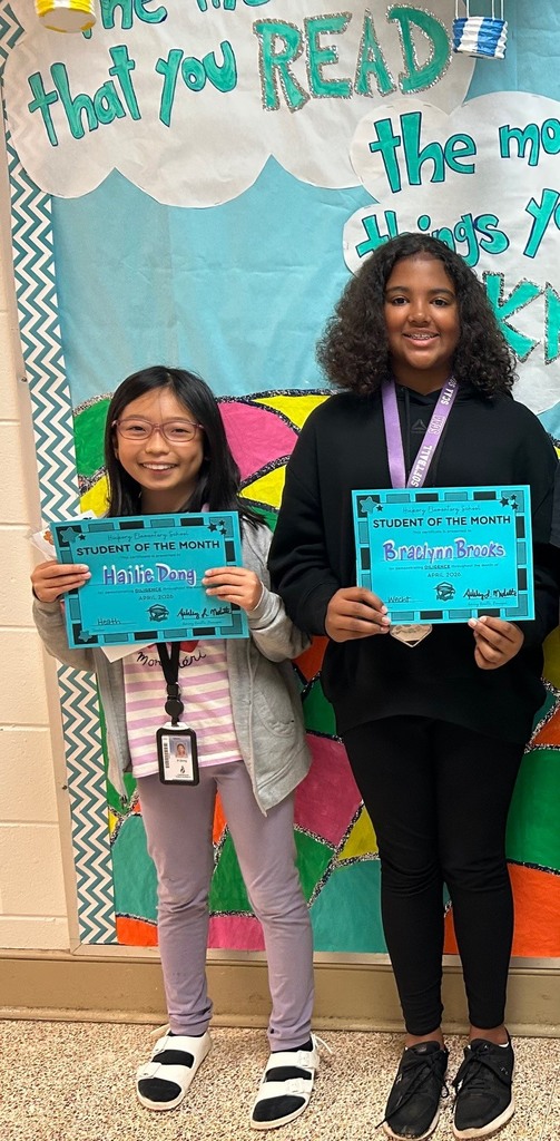 5th grade students of the month for diligence