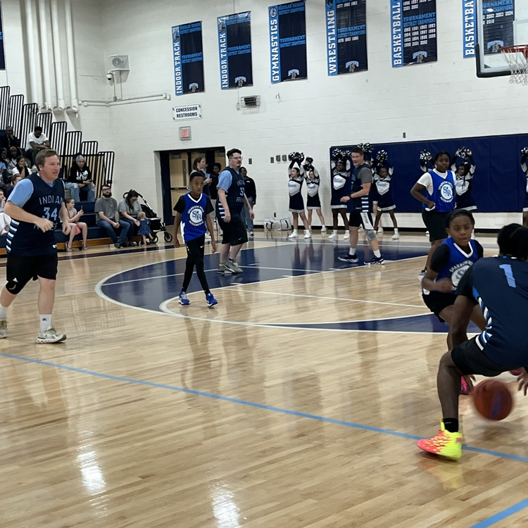 Action shot during the basketball game 