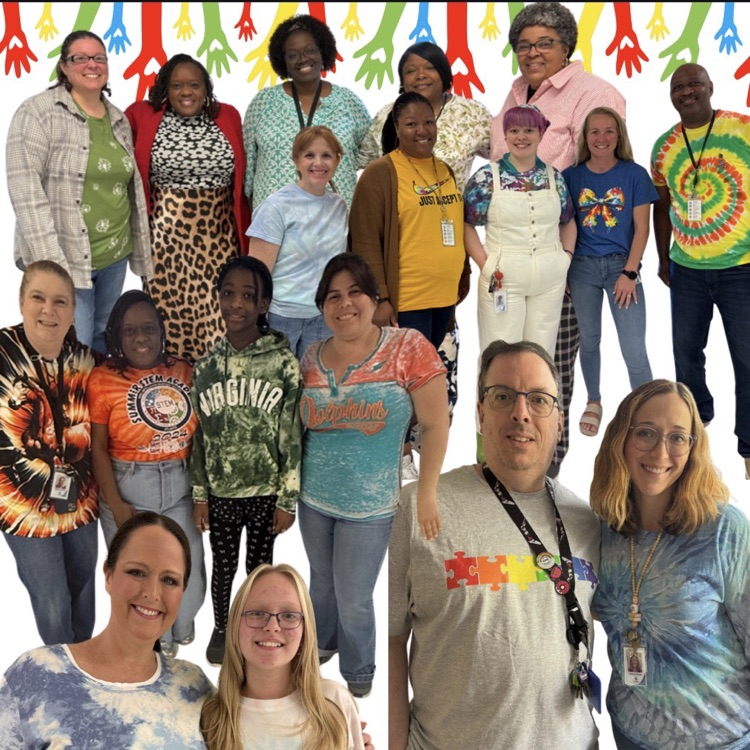 collage of staff and students for Spirit Week 