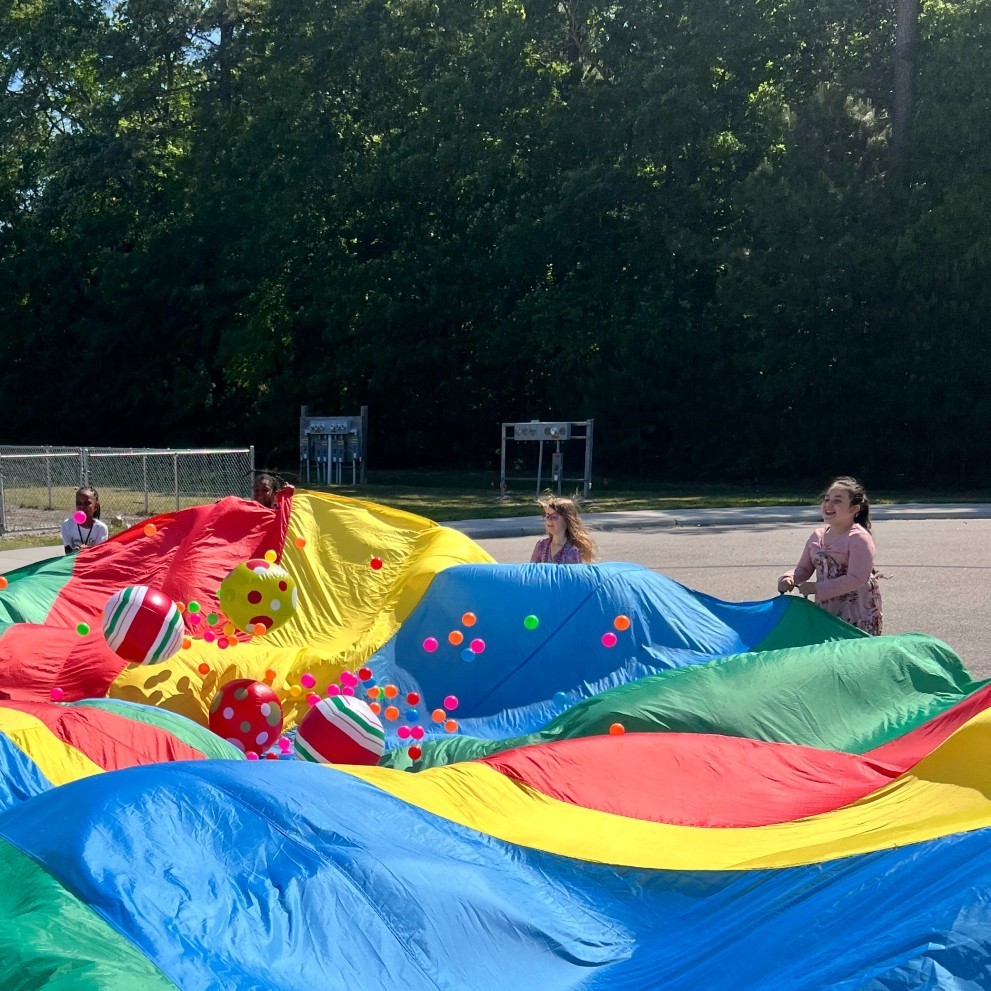 Attendance incentive May you have a ball day, students at play