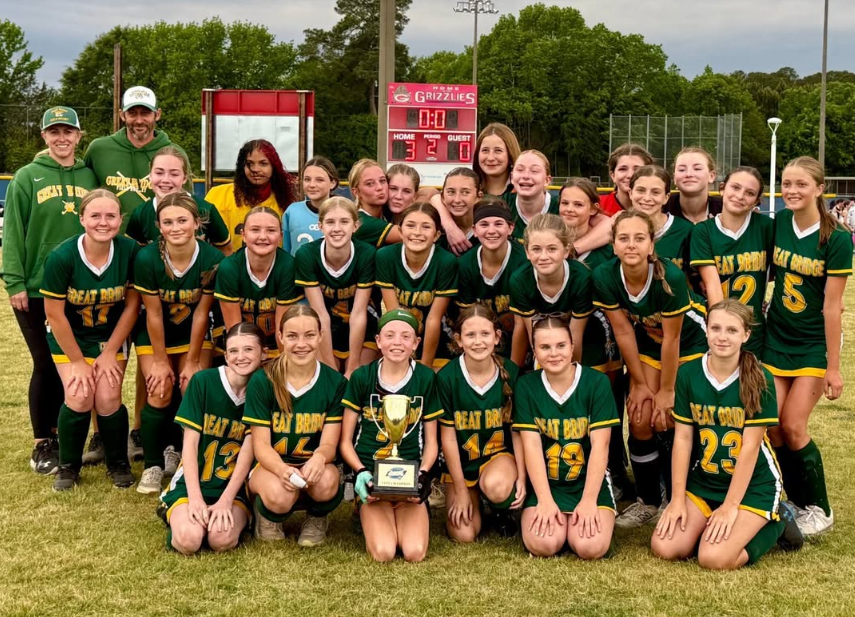 Great Bridge Middle School wins the 2026 CMSL Girls' Field Hockey championship