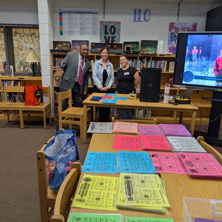 staff smiling playing bingo