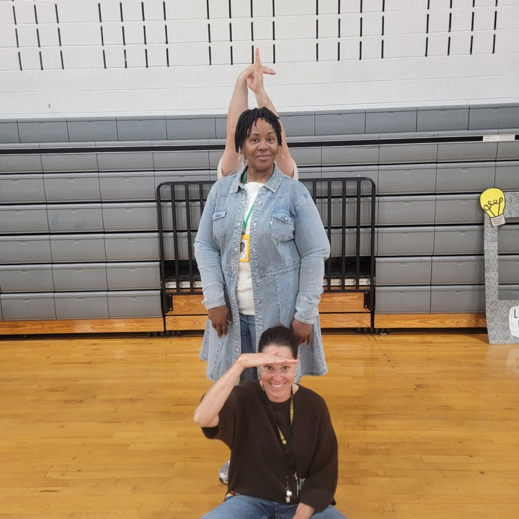 teachers participating in scavenger hunt