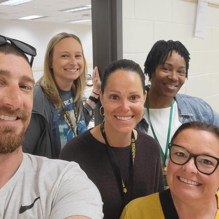 teachers participating in scavenger hunt