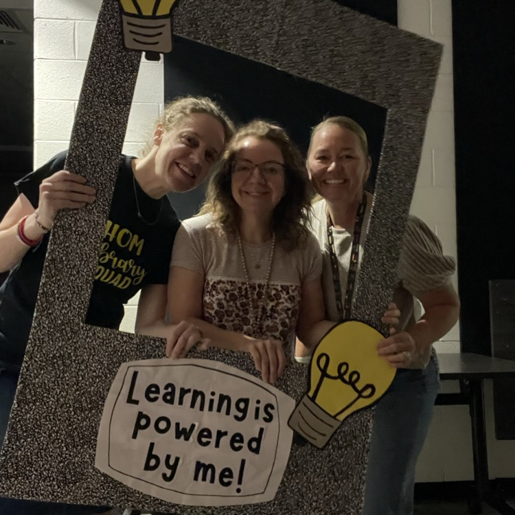 teachers participating in scavenger hunt