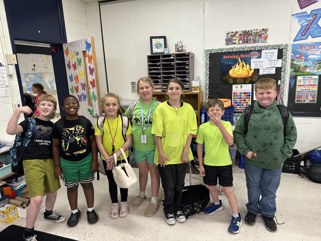 Neon green and yellow