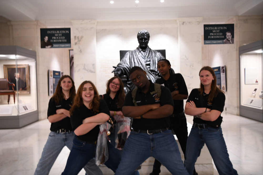 Students on the Criminal Justice Fieldtrip in DC