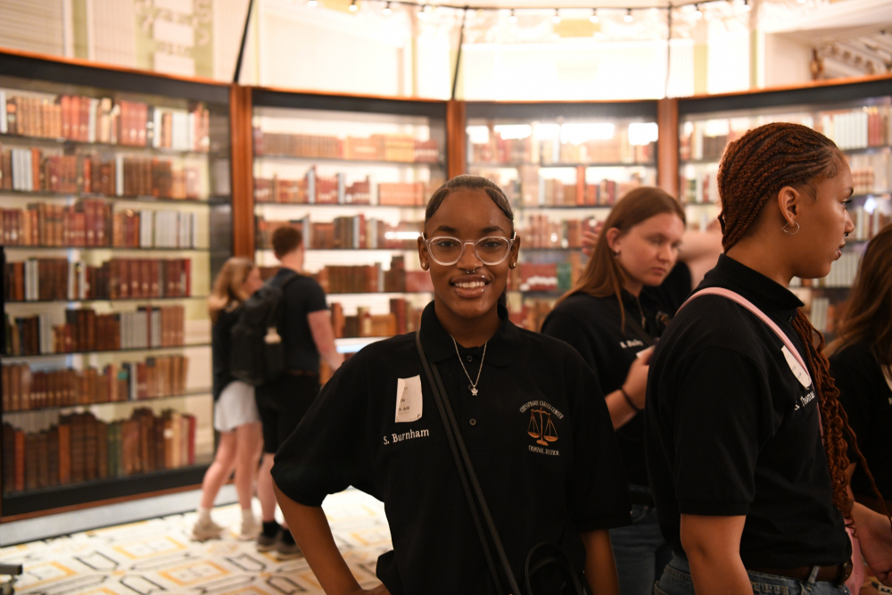 Students on the Criminal Justice Fieldtrip in DC at the library of Congress