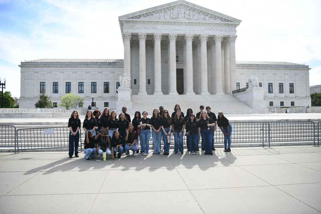 Students on the Criminal Justice Fieldtrip in DC