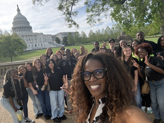 Students on the Criminal Justice Fieldtrip in DC