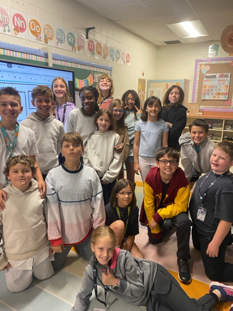     Students wearing shirts and sweatshirts inside out during a fun school spirit day challenge.