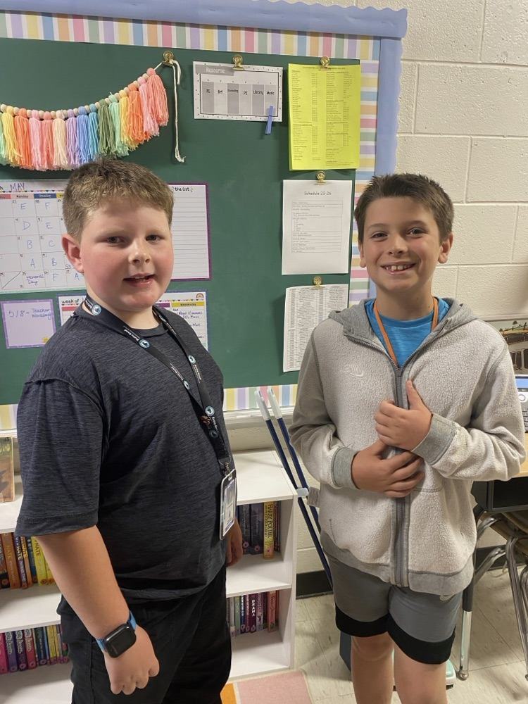     Students wearing shirts and sweatshirts inside out during a fun school spirit day challenge.