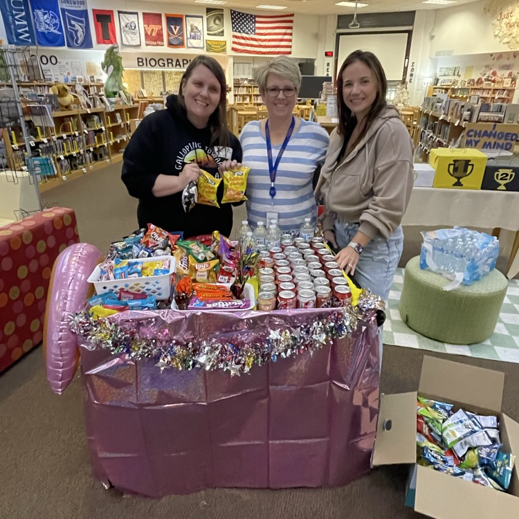 teacher using treat cart
