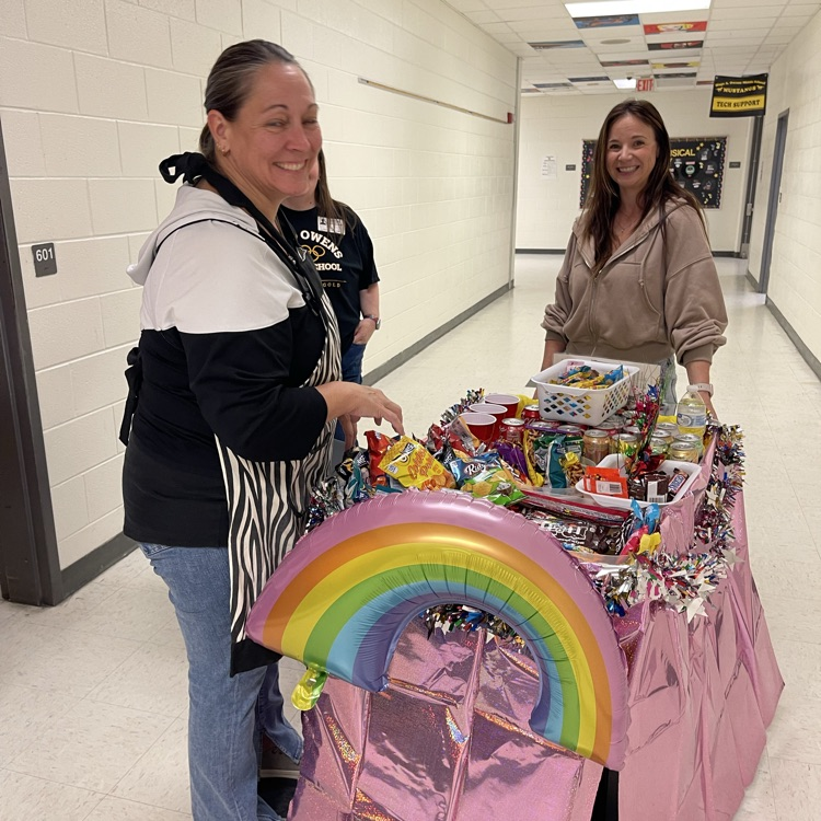 teacher using treat cart