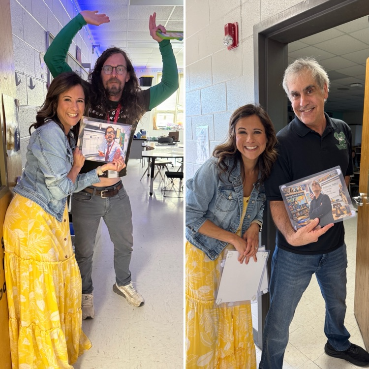 administration posing with teachers AI images