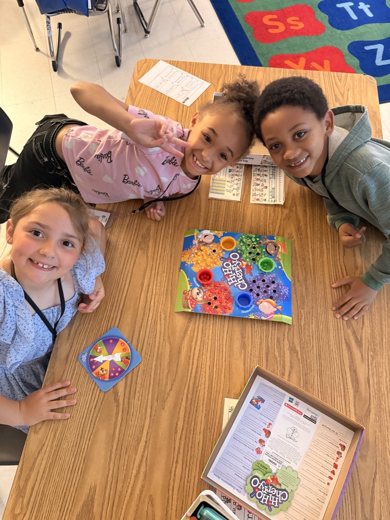 students play Hi-Ho-CherryO as part of PBIS "Game Day" Reward