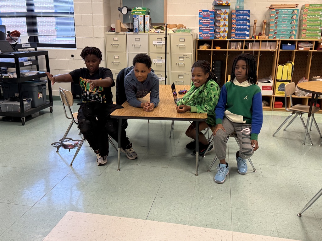 students coding drones