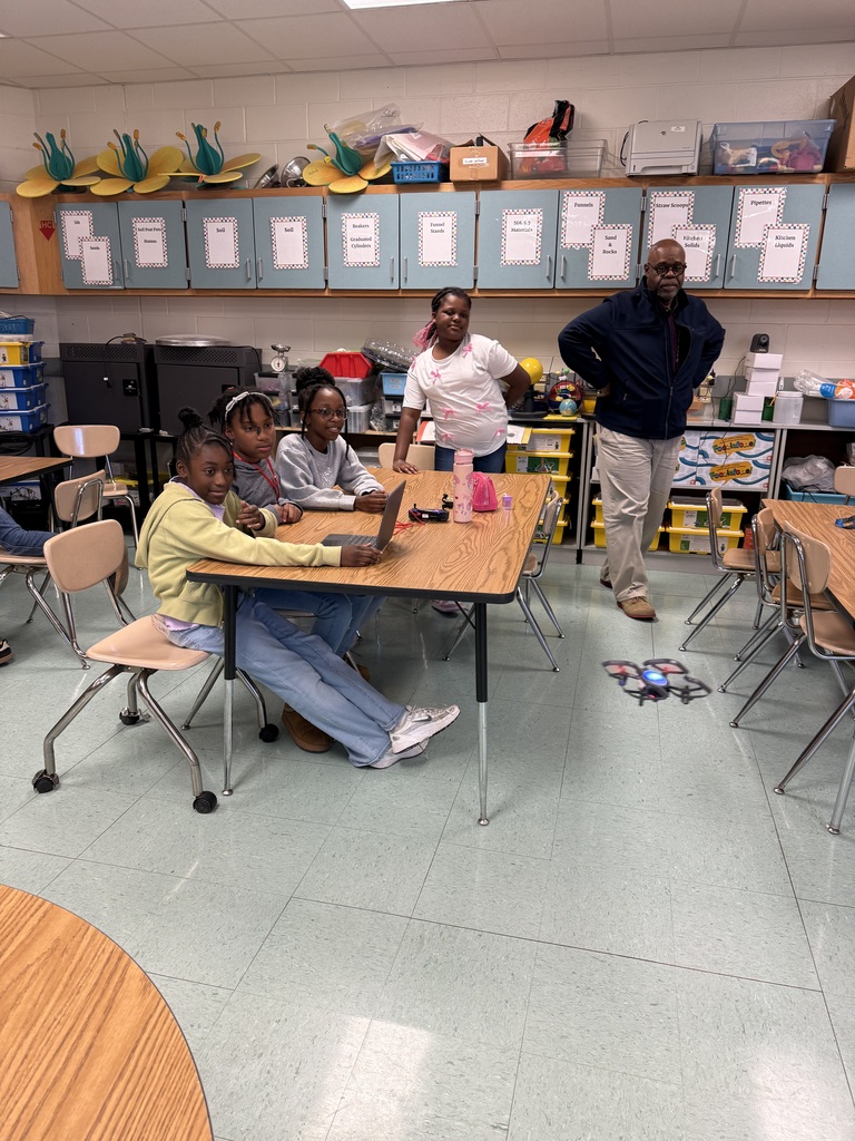 students coding drones
