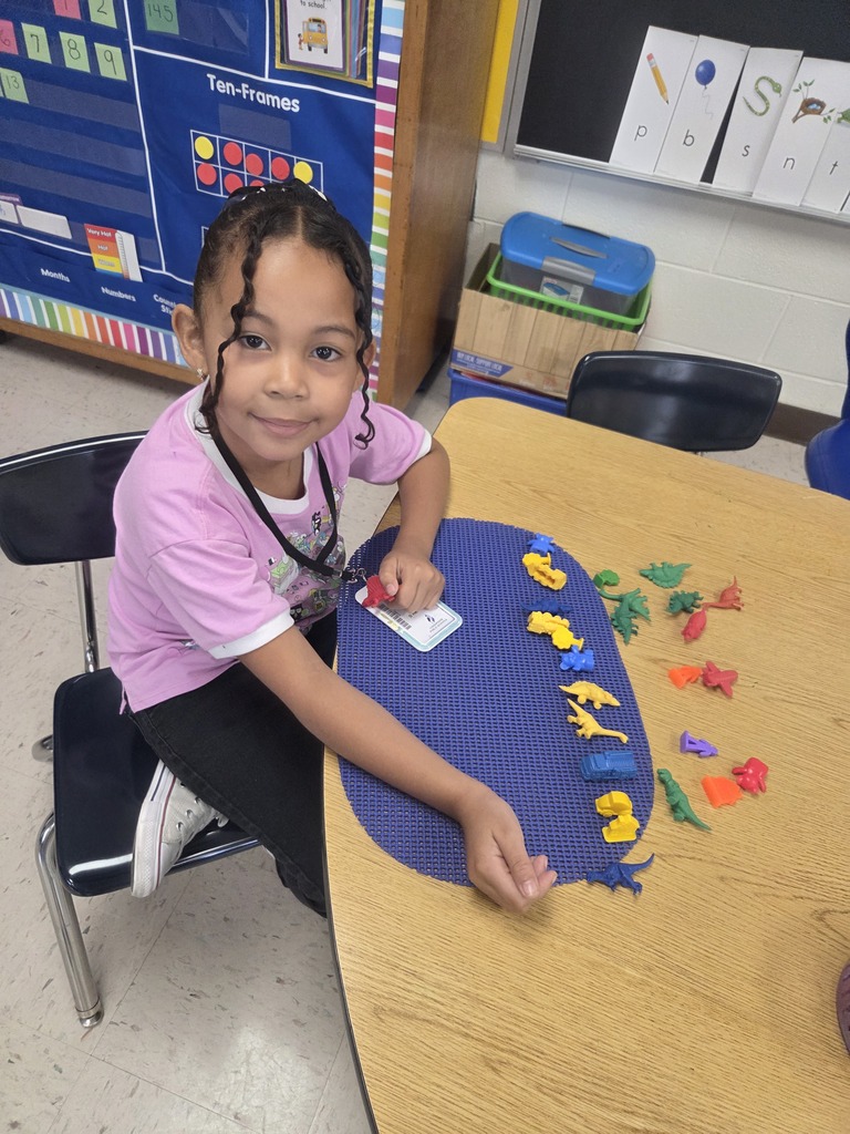 Student with her pattern 