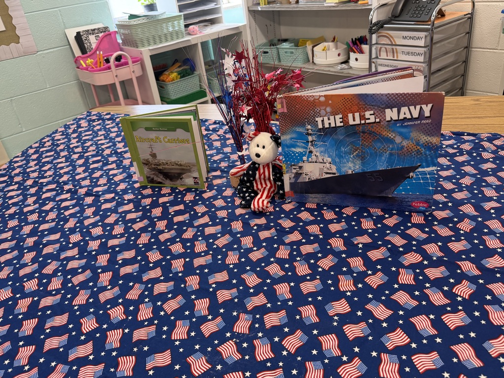 Books on display for military mom