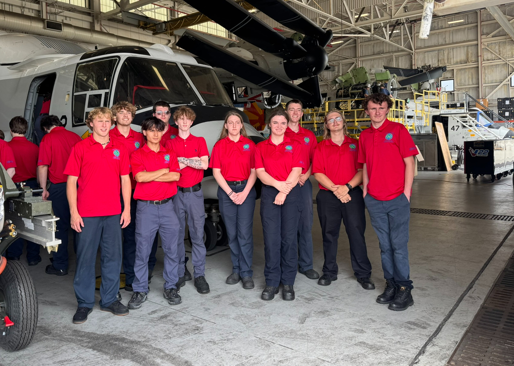 Firefighting students on a field trip to Naval Station Norfolk