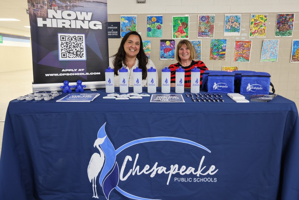 Department of Human Resources at a station showing career opportunities.