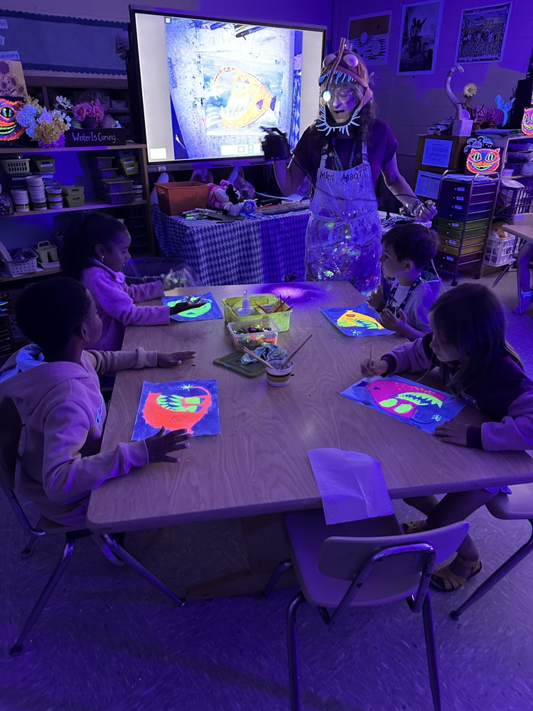 neon art lesson 