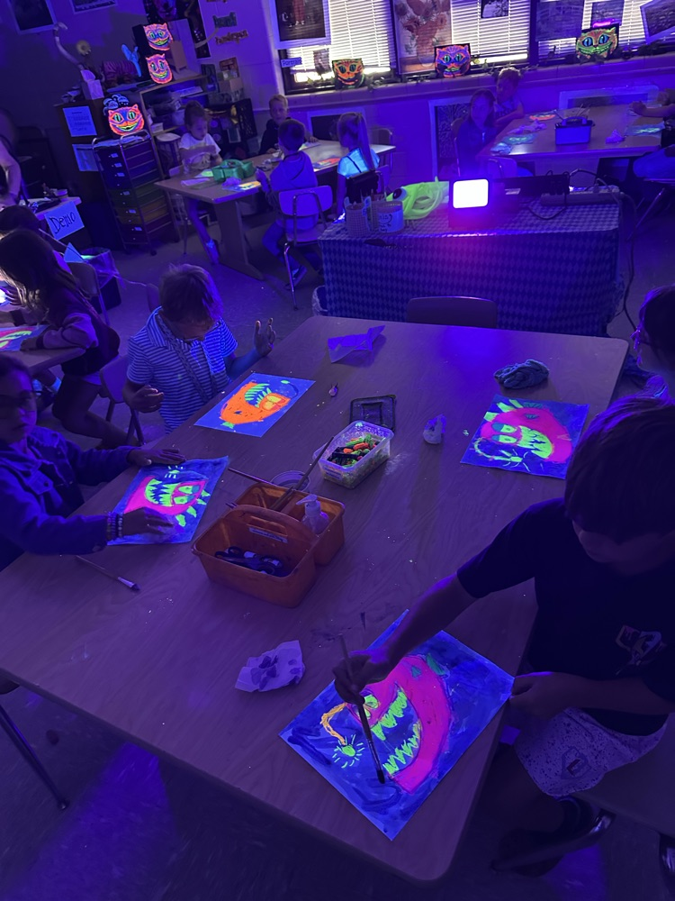 neon art lesson 