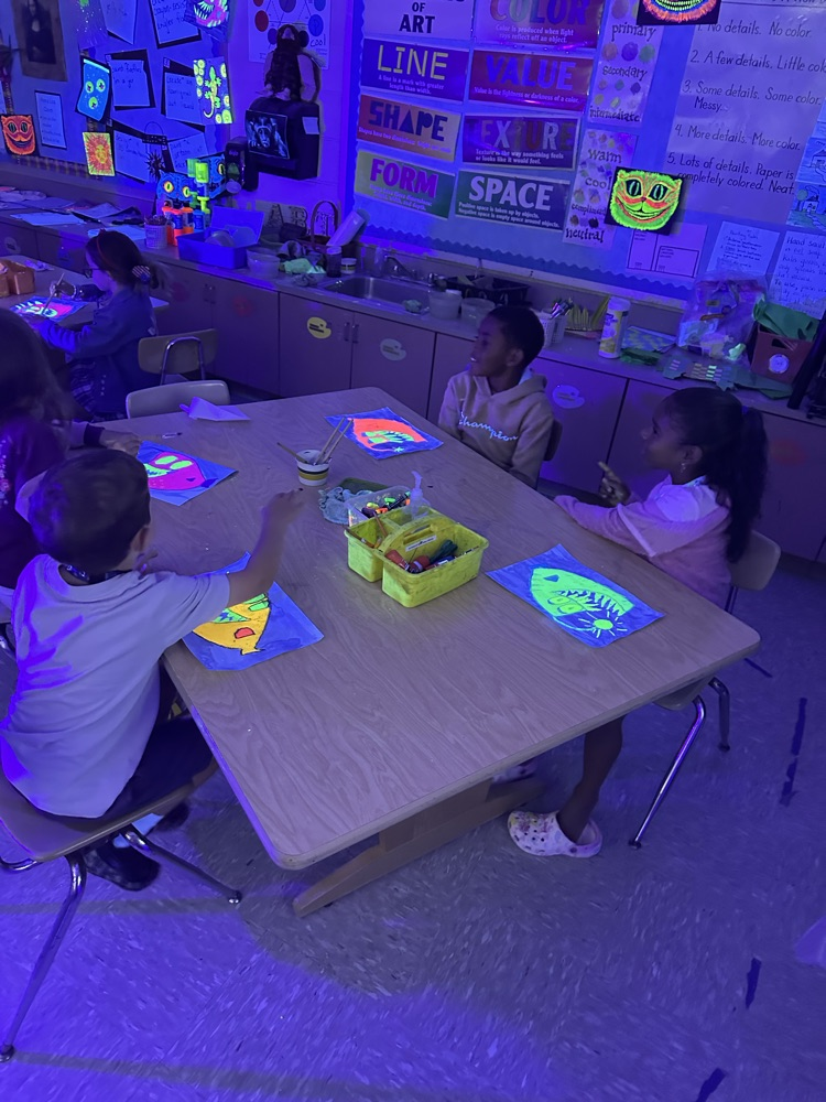 neon art lesson 
