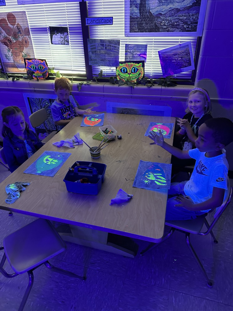 neon art lesson 
