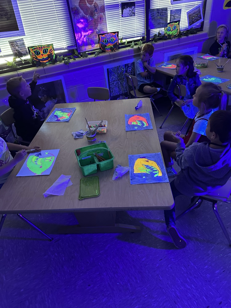 neon art lesson 