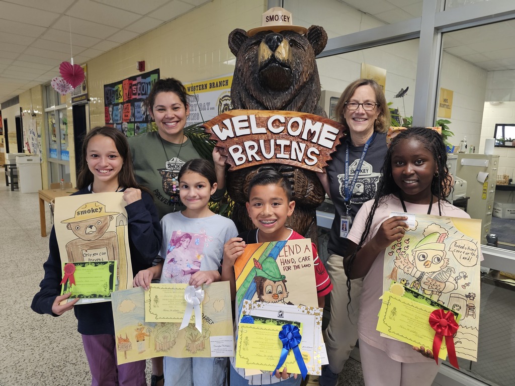 kids in front of bear