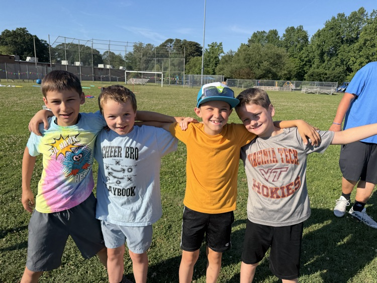 children having fun at field day
