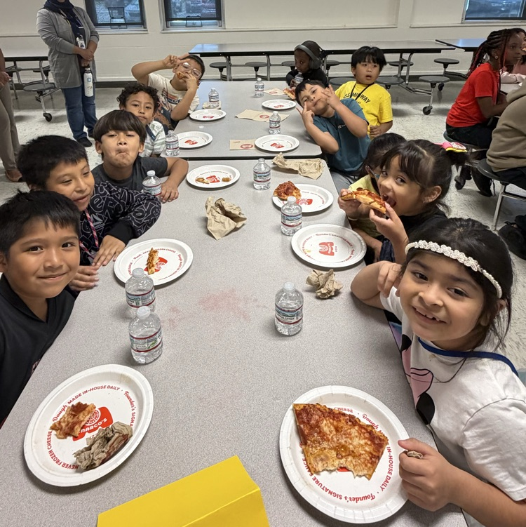Marcos pizza donated pizza to our English Language Learners!