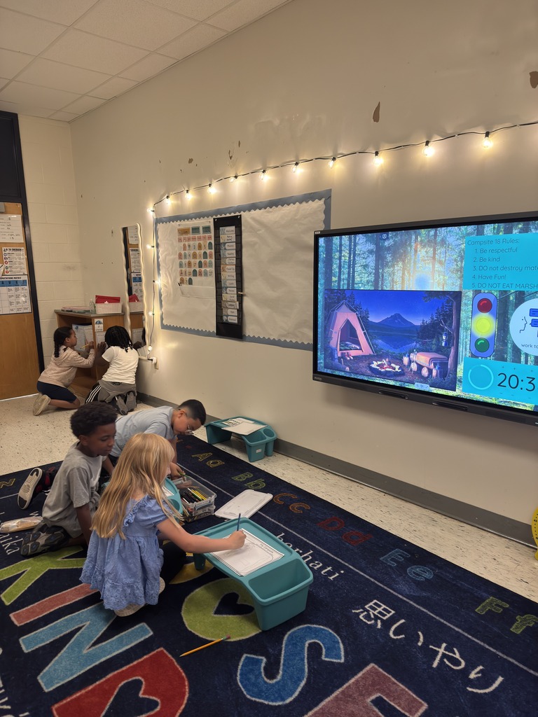students completing an ABC scavenger hunt