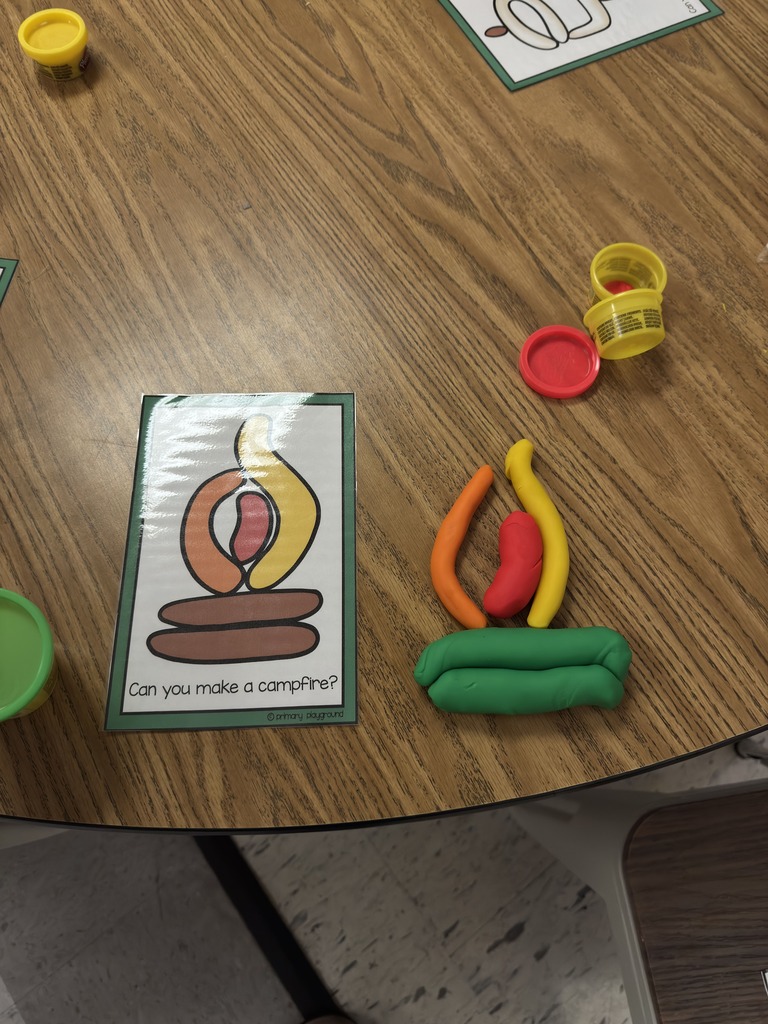 campfire Play-Doh art