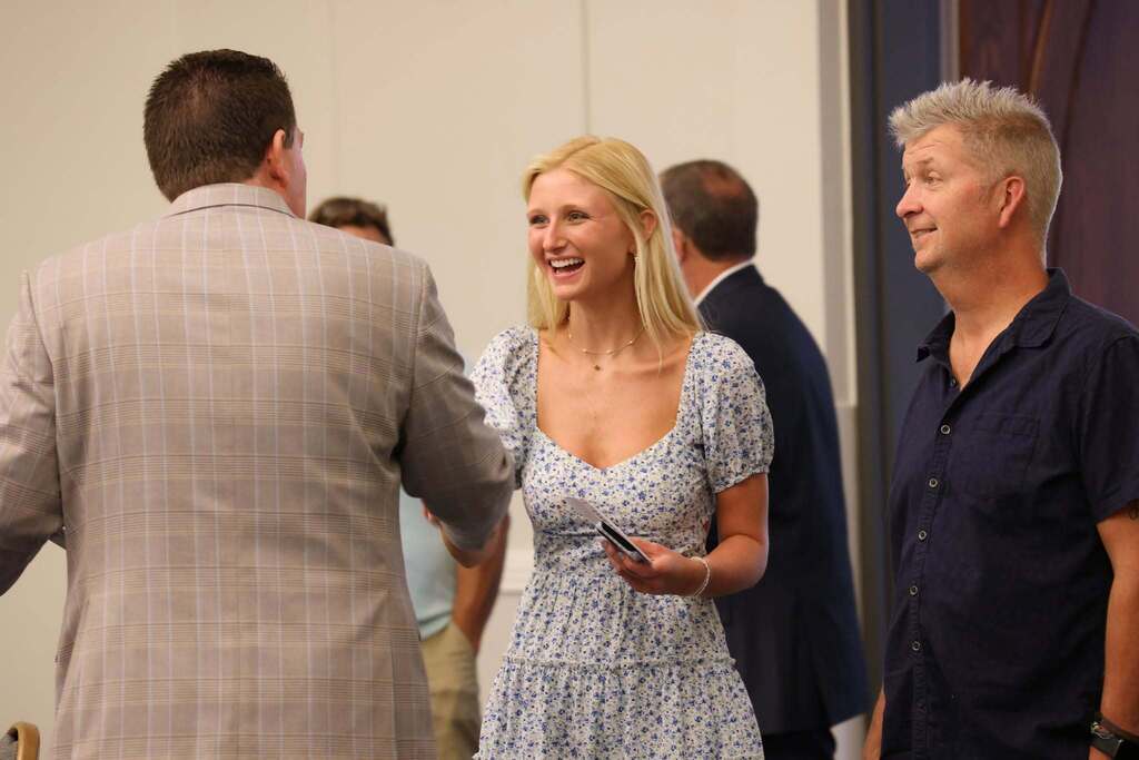 Students and Adults celebrate the Chesapeake Rotary Scholarship