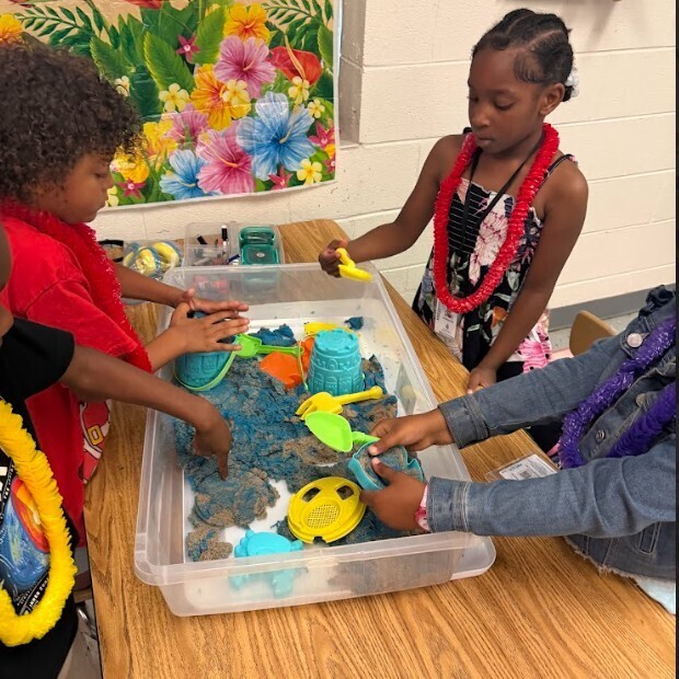Beach Spirit Day Photo of students in class