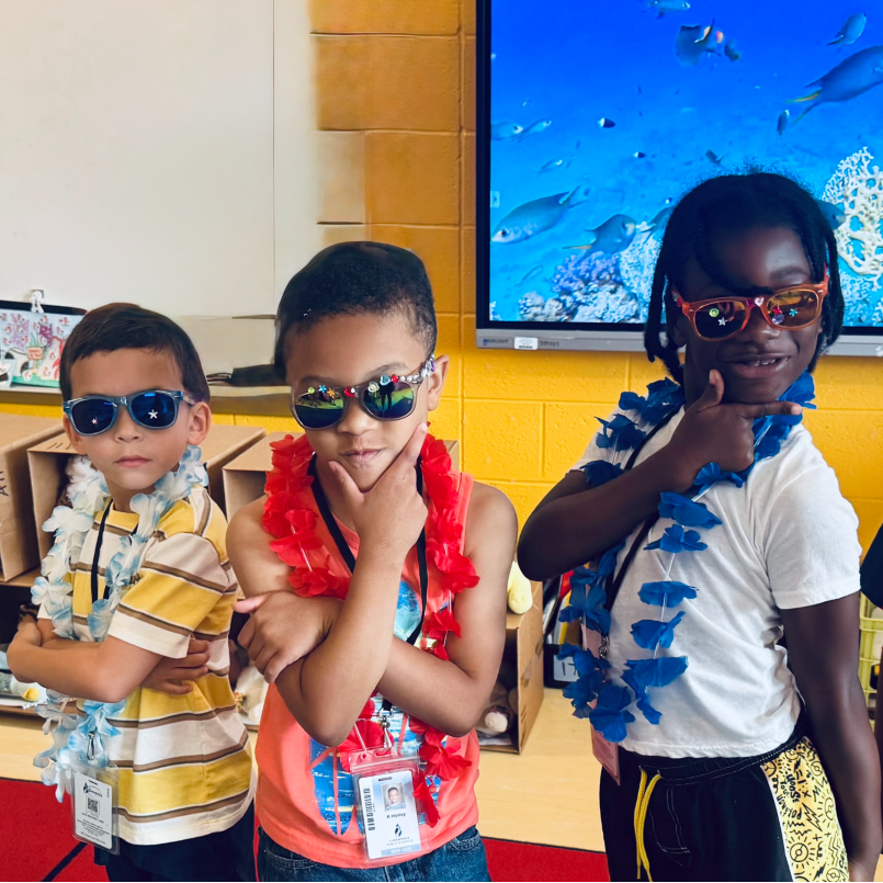 Beach Spirit Day Photo of students in class