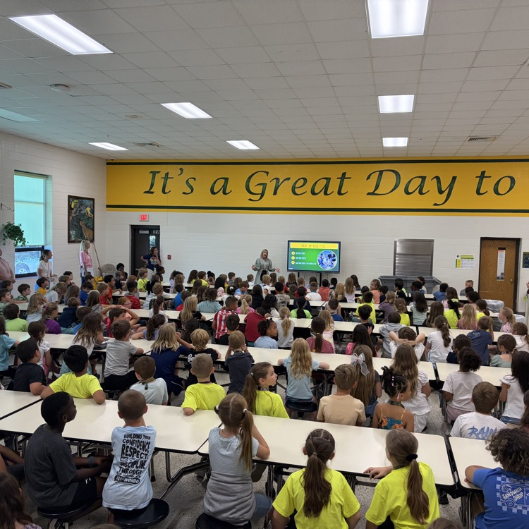 2nd graders visiting GBI to see what next year will look like for them