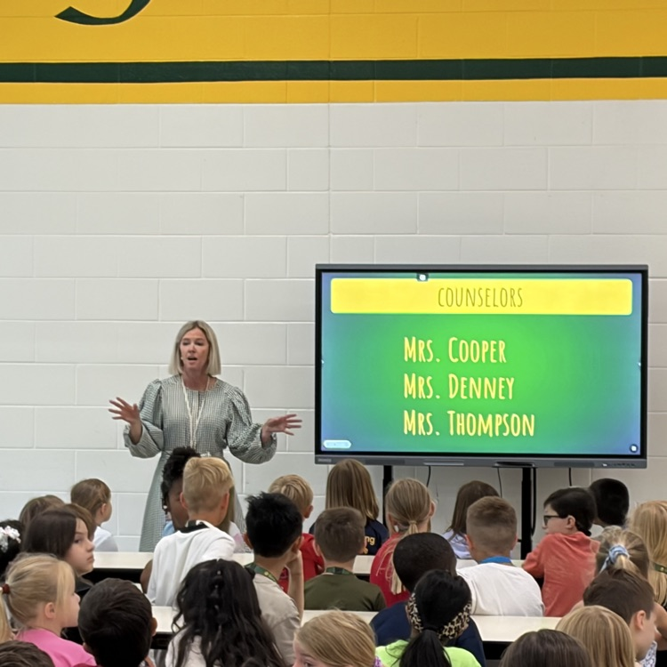 A GBI staff member presenting to our 2nd graders.