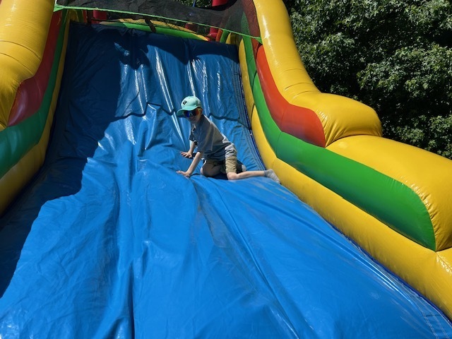 5th grade students playing games at field day