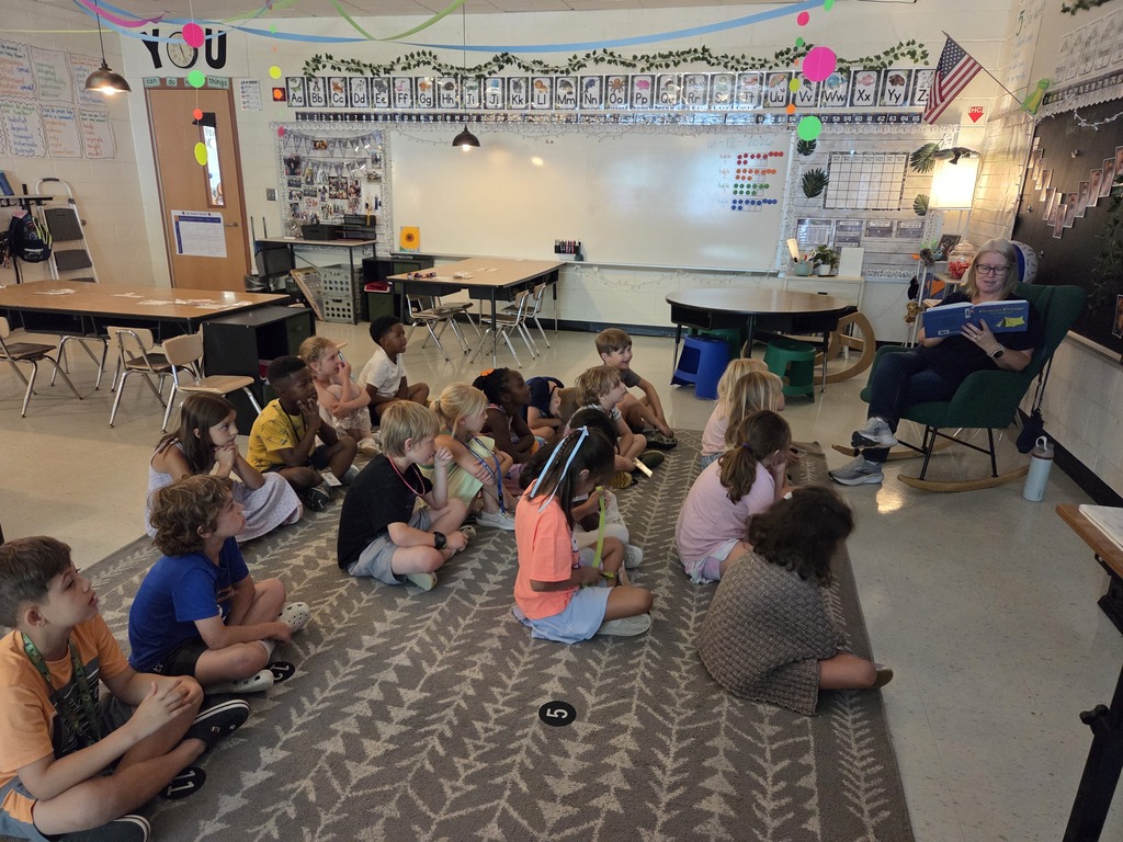 It was Campout Reading Day in Miss Stafford's class today. Students had fun building blanket tents to read in and they even got a special visit from Miss Stafford's mom who read them the story Curious George Goes Camping!